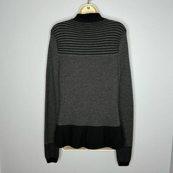 Club Monaco Merino Wool  Button Front Cardigan Heavy Knit Women's Large - Picture 9 of 12